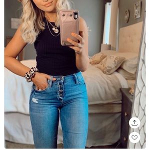 Frame high rise skinny